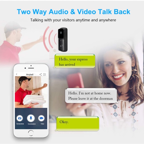 Two-Way Audio Video Doorbell - Picture 8 of 10